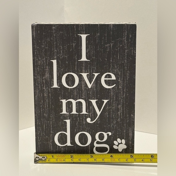 Black and White Dog Lover's Sign - Picture 4 of 6